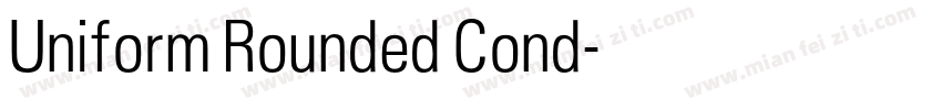 Uniform Rounded Cond字体转换